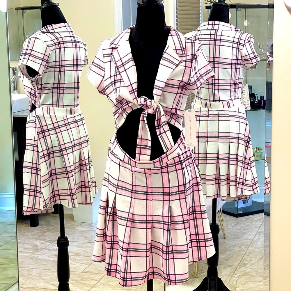 Plaid Skirt Dress